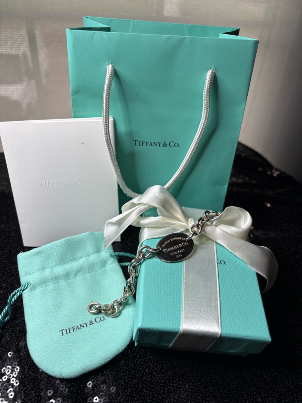 Tiffany & Co. Oval Tag Bracelet
